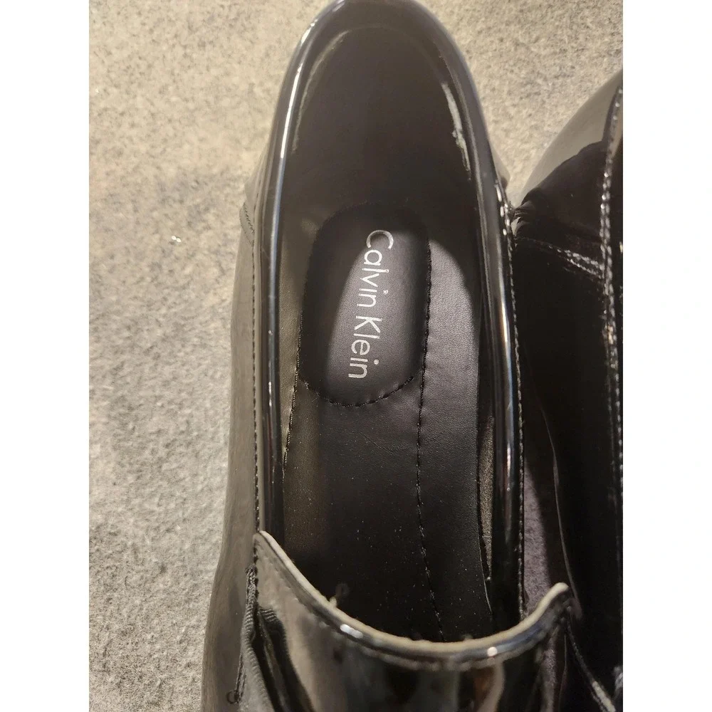 Calvin Klein Shoes Mens Size‎ 10 Black Patent Leather Monk Strap Dress 34F1511
